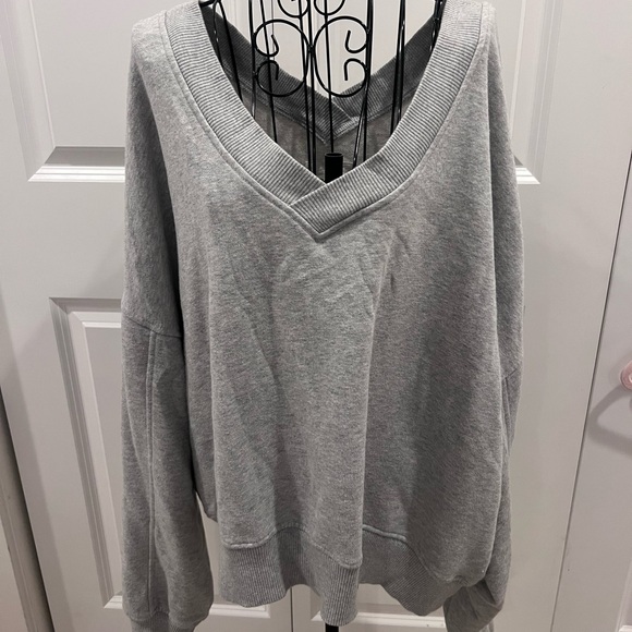 aerie Sweaters - Aerie Light Gray V neck sweater